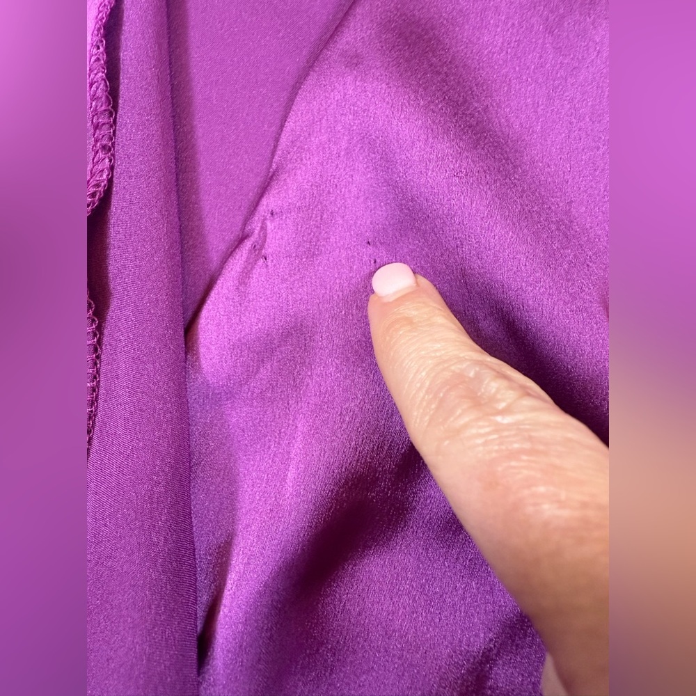 Strut and Bolt purple wrap bodysuit FLAW size small (Bin X) - Picture 5 of 10